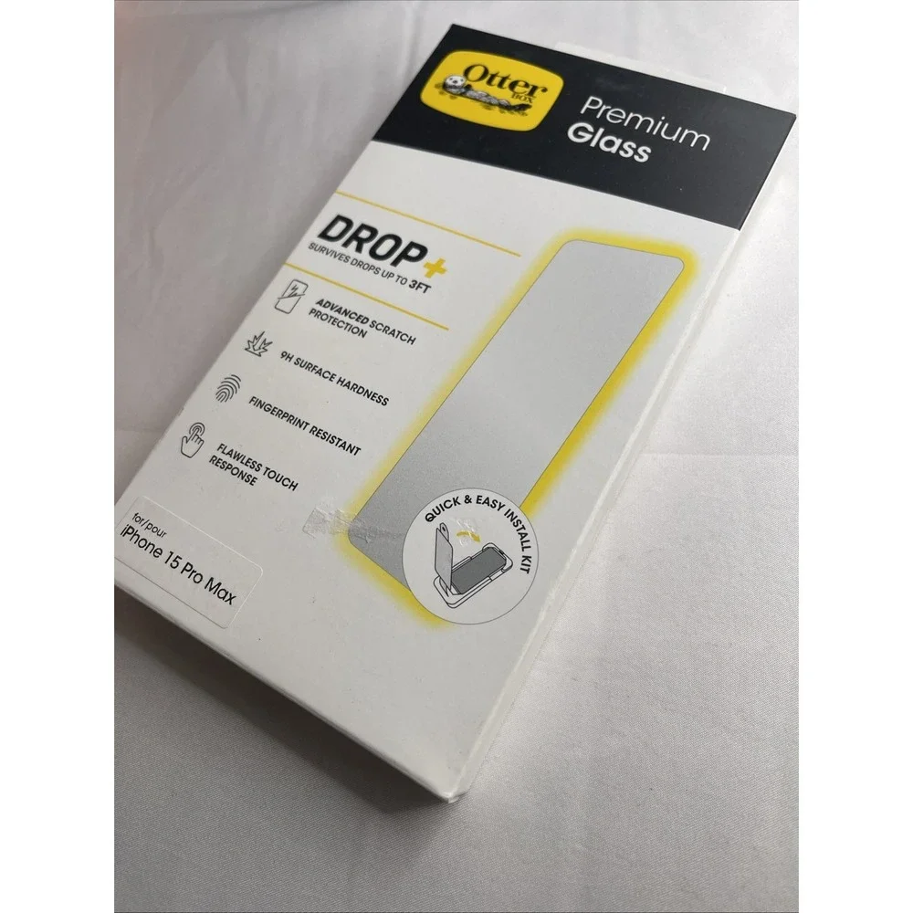 Otterbox Premium Glass Drop Plus Scratch Screen Protector For iPhone 15 Pro Max
